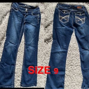 SIZE 9 WALLFLOWER BOOTCUT JEANS